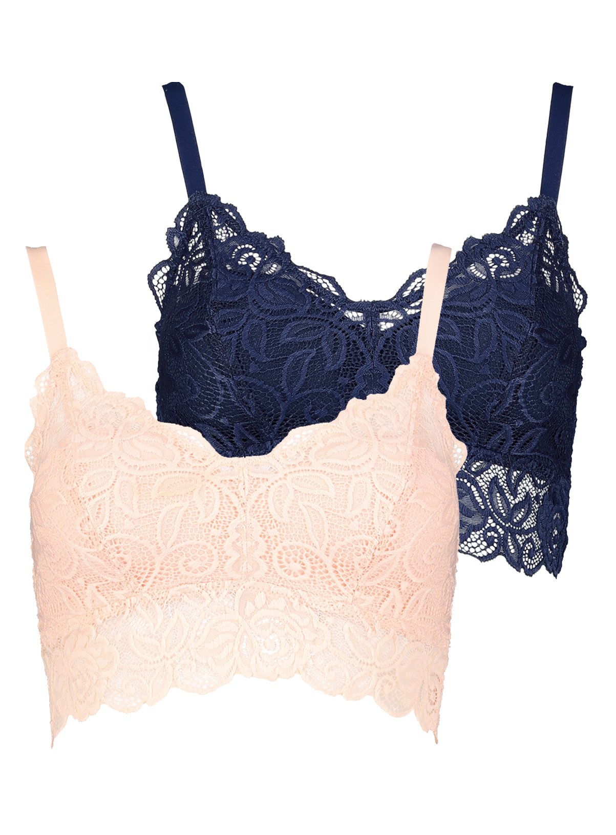 navy lace bralette